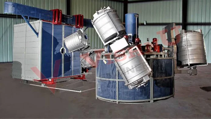 Four Arm Rotomolding Machine